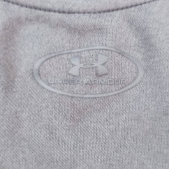 Under Armour HeatGear racer back Tank Top grey women's size L - Picture 8 of 10